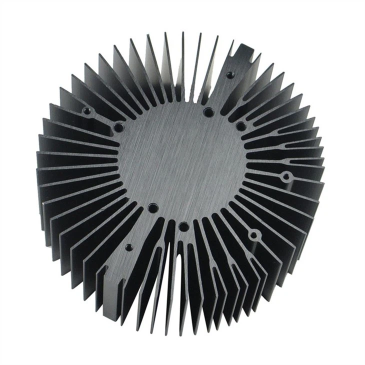 Aluminum Cylindrical Heatsink Extrusion