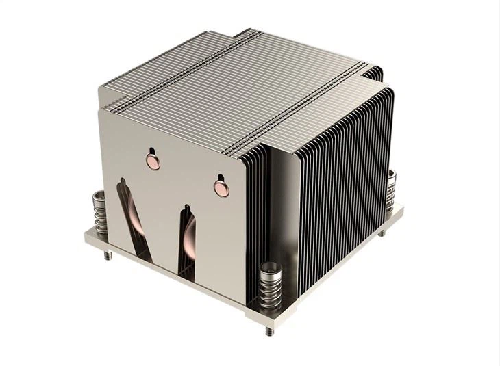 High Power Aluminum Stamping Fin Copper Plate Heat Pipe Heat Sink