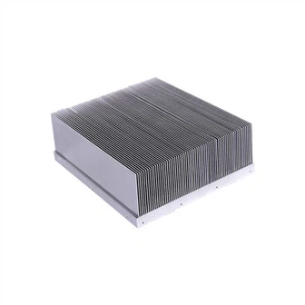 Heat Sink Aluminium Skived Fin Untuk UPS Atau IGBT