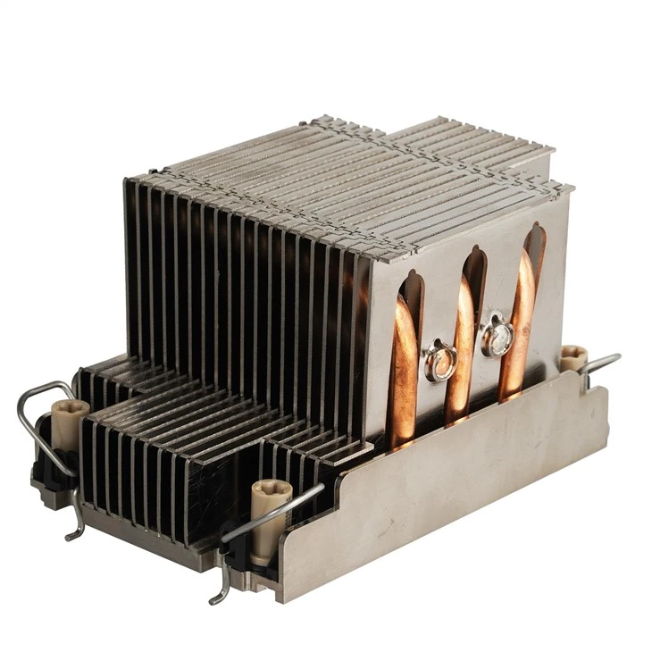 Heat Sink Sirip Ritsleting Aluminium Dengan Pipa Panas